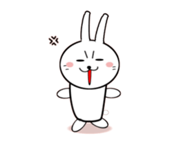 Moving White Rabbit sticker #14231885