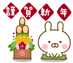 Rabbit Usahina Event Happy birthday sticker #14231964