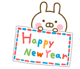 Rabbit Usahina Event Happy birthday sticker #14231966