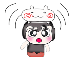 My name is Tama and cat.^^ sticker #14232346