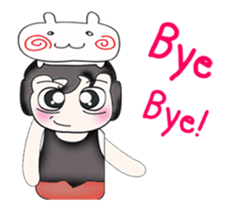 My name is Tama and cat.^^ sticker #14232348