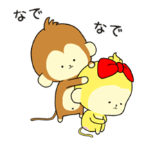 The Cute monkey animation 3 sticker #14232505