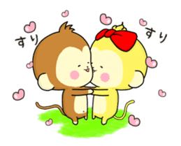 The Cute monkey animation 3 sticker #14232506
