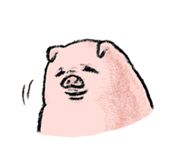 [Warm]Pig simmering sticker #14232693