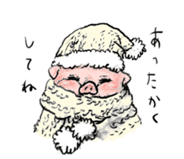 [Warm]Pig simmering sticker #14232698