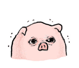 [Warm]Pig simmering sticker #14232703