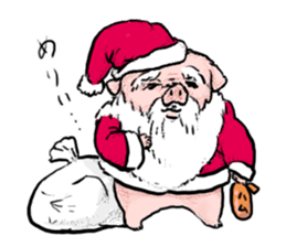 [Warm]Pig simmering sticker #14232706