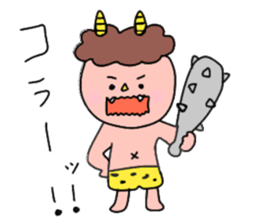 Red and Blue Ogre sticker #14232713