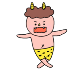 Red and Blue Ogre sticker #14232733