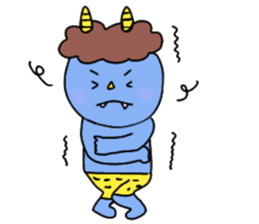 Red and Blue Ogre sticker #14232736