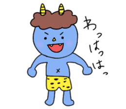 Red and Blue Ogre sticker #14232737