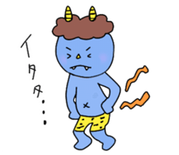 Red and Blue Ogre sticker #14232742