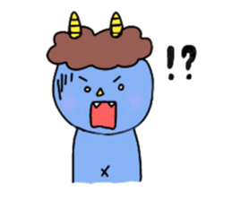 Red and Blue Ogre sticker #14232743