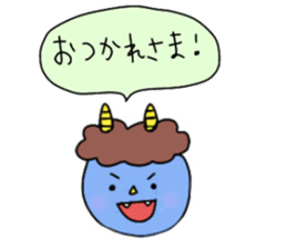 Red and Blue Ogre sticker #14232749