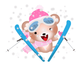 Snow Country Lovely Heart Bear! sticker #14233122