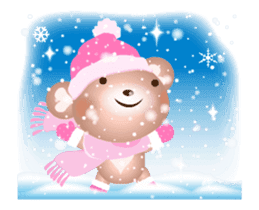 Snow Country Lovely Heart Bear! sticker #14233128