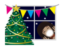 Horror Sticker which works Christmas sticker #14233573