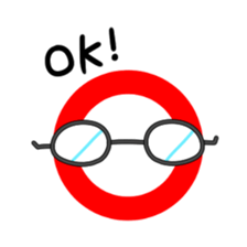 Glasses are Mr. body sticker #14233666