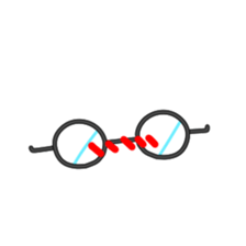 Glasses are Mr. body sticker #14233674