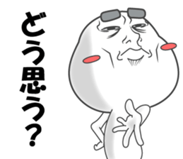 sticker of a straight face part4 sticker #14234170