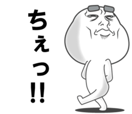 sticker of a straight face part4 sticker #14234183