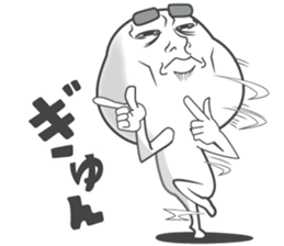 sticker of a straight face part4 sticker #14234190