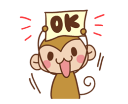 SARUOandUSAMI New Year's Holiday, Winter sticker #14234366