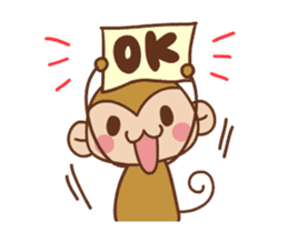 SARUOandUSAMI New Year's Holiday, Winter sticker #14234366