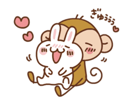 SARUOandUSAMI New Year's Holiday, Winter sticker #14234371