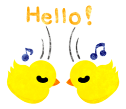 A pretty chicken family sticker #14234379