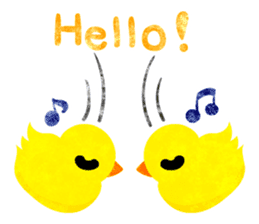 A pretty chicken family sticker #14234379