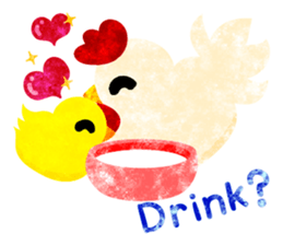 A pretty chicken family sticker #14234381
