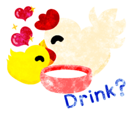 A pretty chicken family sticker #14234381