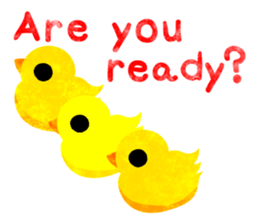 A pretty chicken family sticker #14234389