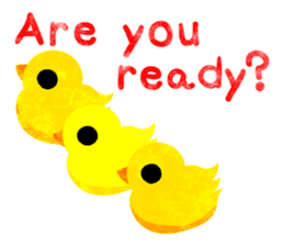 A pretty chicken family sticker #14234389