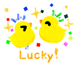 A pretty chicken family sticker #14234391