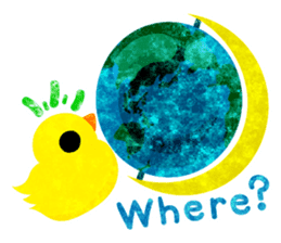 A pretty chicken family sticker #14234396