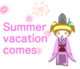 Happy New Year's Kokeshi with English sticker #14234428