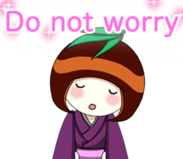 Happy New Year's Kokeshi with English sticker #14234434