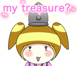 Happy New Year's Kokeshi with English sticker #14234438