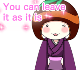 Happy New Year's Kokeshi with English sticker #14234448