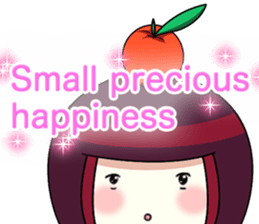 Happy New Year's Kokeshi with English sticker #14234449