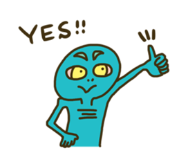 A weak alien sticker #14234990