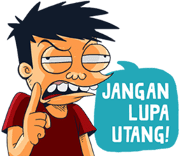 Si Juki Anak Kos by Pionicon sticker #14235151