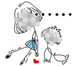 Slender girl and Nini sticker #14235369