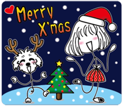 Slender girl and Nini sticker #14235370