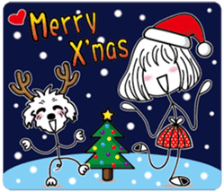 Slender girl and Nini sticker #14235370