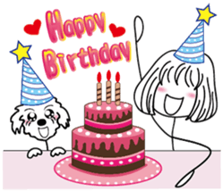 Slender girl and Nini sticker #14235373