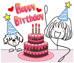 Slender girl and Nini sticker #14235373