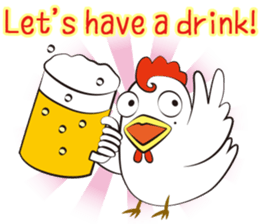 Funny Chicken Sticker sticker #14237008